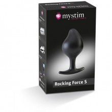 Анальная пробка «Buttplug Rocking Force S», цвет черный, Mystim 46270, бренд Mystim GmbH, из материала Силикон, длина 9.5 см.