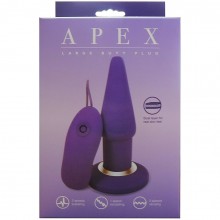 Анальная пробка с вибрацией «Apex Small», цвет фиолетовый, Gopaldas 2415-04PU/APU BX GP, из материала Силикон, длина 14.5 см.
