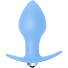 Анальная пробка с вибрацией «Bulb Anal Plug Blue» для ношения, цвет синий, Lola Toys 5006-02lola, из материала Силикон, коллекция First Time by Lola, длина 10 см.