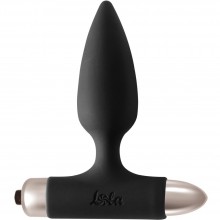 Классическая гладкая анальная пробка с вибрацией Spice It Up «New Edition Glory Black»,цвет черный, Lola Toys 8015-01lola, из материала Силикон, длина 11 см.