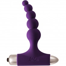 Ребристая анальная пробка с вибрацией Spice It Up «New Edition Splendor Ultraviolet», цвет фиолетовый, Lola Toys 8017-04lola, из материала Силикон, длина 12.1 см.