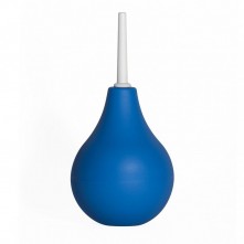 Классический анальный душ с тонким наконечником, Джага-Джага 731-02 BX DD, из материала ПВХ, цвет Синий, длина 5.5 см.
