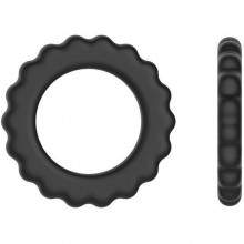 Кольцо эрекционное Sex Expert, SEM-55079, из материала Силикон, цвет Черный, длина 4.2 см.