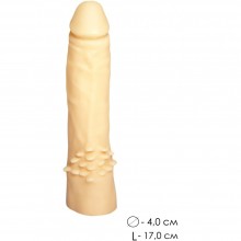 Джага-Джага «Фаллос №10» легкий пустотелый фаллоимитатор телесного цвета 17 см, из материала ПВХ, длина 17 см.