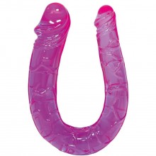 Двухсторонний рельефный фаллоимитатор «Sex Talent», цвет фиолетовый, You 2 Toys KAZ5229020000, из материала ПВХ, коллекция You2Toys, длина 29 см.