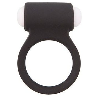 Черное эрекционное виброкольцо LIT-UP SILICONE STIMU RING 3 BLACK, 21158, бренд Dream Toys, из материала Силикон, цвет Черный, длина 4.2 см.