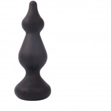 Анальная пробка Sex Expert, цвет черный, длина 100 мм, диаметр 23x30 мм, SEM-55049, из материала Силикон, длина 10 см.