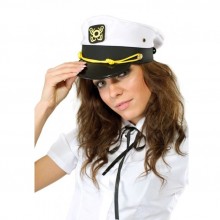 Фуражка моряка для ролевых игр, цвет белый, размер OS, Le Frivole 02429, One Size (Р 42-48)