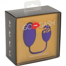 Анально-вагинальный стимулятор с шариками «GoGasm Pussy & Ass Balls», цвет фиолетовый, Orion 5349510000, длина 20.5 см.