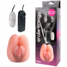 Искусственная вагина с вибрацией, EE-10164, бренд Bior Toys, из материала TPR, коллекция Erowoman - Eroman