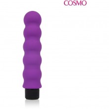 Классический женский вибромассажер, длина 150 мм, диаметр 32 мм, цвет фиолетовый, Cosmo CSM-23093, бренд Bior Toys, из материала Силикон, длина 15 см.