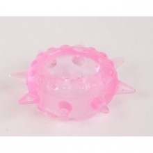 Эрекционное кольцо-насадка «Сила солнца», 47200-MM, бренд White Label, из материала TPR, цвет Розовый, диаметр 1.7 см.