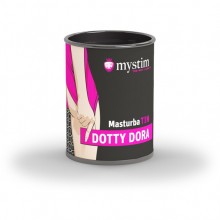Компактный универсальный минимастурбатор MasturbaTIN «Dotty Dora - Dots», цвет белый, Mystim 46290, бренд Mystim GmbH, из материала TPE, длина 4.5 см.