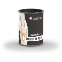 Компактный универсальный минимастурбатор MasturbaTIN «Ribbed Rita - Lemalla», цвет белый, Mystim 46291, бренд Mystim GmbH, из материала TPE, длина 4.5 см.