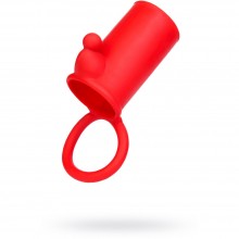 Силиконовая насадка на член, коллекция «Black & Red», цвет красный, бренд ToyFa, коллекция Black & Red, длина 7 см.