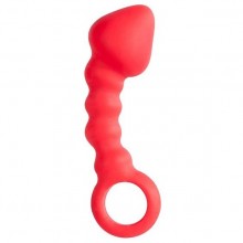 Красный анальный стимулятор с кольцом «Head Invader», длина 13 см, Dream Toys 20716, длина 13 см.