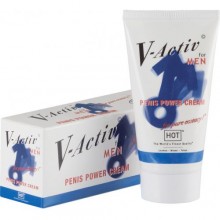 Hot «V-Active Penis Power» крем стимулирующий для мужчин, объем 50 мл, цвет Прозрачный, 50 мл.