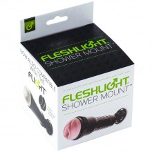 Крепеж для мастурбатора на присоске «Shower Mount», цвет черный, Fleshlight KAZ16630, из материала Пластик АБС, длина 8.2 см.