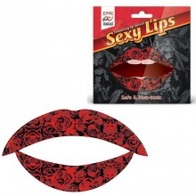Тату для женских губ «Lip Tattoo», цвет алая роза, Erotic Fantasy EF-LT04, бренд EroticFantasy, цвет Красный