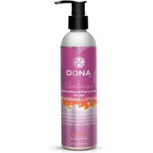 Увлажняющий лосьон для массажа DONA Massage Lotion Sassy Aroma: Tropical Tease 235 мл, из материала Масляная основа, 235 мл.