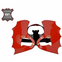 Маска из лаковой кожи «Летучая Мышь», цвет красный, Sitabella 4060-12, бренд СК-Визит, из материала Кожа