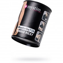 Компактный универсальный минимастурбатор Mystim MasturbaTIN Ribbed Ricky - Lemalla, бренд Mystim GmbH, длина 5.5 см.