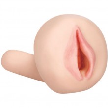 Мастурбатор-вагина с вибрацией и выносным пультом «Toung & Tight», цвет телесный, Dream Toys 310139, коллекция RealStuff, длина 17 см.