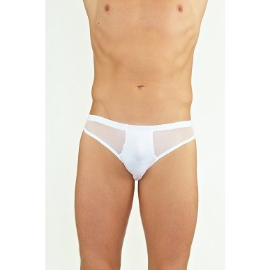Мужские полупрозрачные стринги, цвет белый, размер XL, Vanilla Paradise vpst136