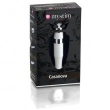Mystim «Casanova Anal & Vaginal Probe 2 mm Plug» электростимулятор, из материала Металл, цвет Белый, длина 10 см.
