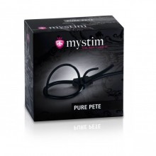 Mystim «Pure Pete» электросбруя на головку члена, из материала Силикон, цвет Черный, длина 14 см.