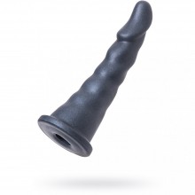 Черная насадка для страпона RealStick Strap-On by TOYFA Axel, материал ПВХ, длина 17.5 см, ToyFa 972004, цвет Черный, длина 17.5 см.