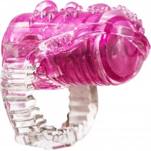 Насадка на язык с вибрацией «Rings Teaser Pink», цвет розовый, Lola Toys 0116-00Lola, из материала TPR, коллекция Lola Rings, длина 3.5 см.