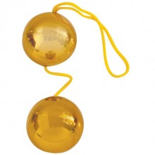 Вагинальные шарики «Balls», цвет золотистый, Bior Toys EE-10097z, диаметр 3.5 см.