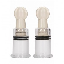 Средние вакуумные помпы для сосков «Nipple Suction Cup Medium», цвет прозрачный, Shots Media PMP022TRA, из материала Акрил, длина 10.2 см.