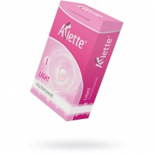 Тонкие латексные презервативы «№6 Light», упаковка 6 шт, Arlette 806, цвет Прозрачный, длина 18.5 см.