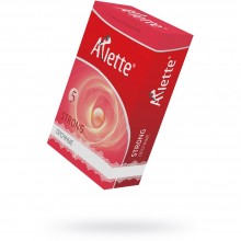Сверхпрочные презервативы «№6 Strong», упаковка 6 шт, Arlette 810, из материала Латекс, длина 18.5 см.