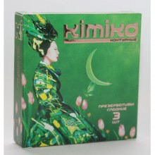 Латексные контурные презервативы «№ 3», упаковка 3 шт, Kimiko КОНТУРНЫЕ № 3, цвет Телесный