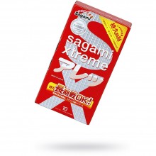 Презервативы латексные «Sagami Xtreme Feel Long №10», 10 шт, 736/1, цвет Прозрачный, длина 19 см.