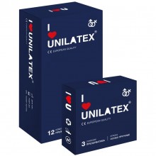 Ультрапрочные латексные презервативы «Extra Strong», упаковка 12+3 шт, Unilatex INS3022Un, цвет Телесный, длина 19 см.