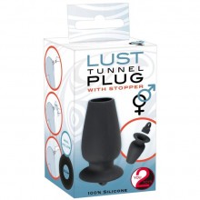 Пробка-туннель с ограничителем «Lust Tunnel Plug with Stopper» от компании You 2 Toys, цвет черный, 5321180000, бренд Orion, из материала Силикон, длина 8.5 см.
