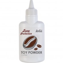 Пудра для игрушек ароматизированная «Love Protection Coffee» с ароматом кофе, объем 30 гр, Lola Toys 1828-01Lola, бренд Lola Games, цвет Белый, 30 мл.