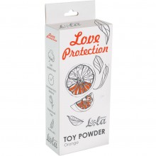 Пудра для игрушек «Love Protection Orange» с ароматом апельсина, объем 30 гр, Lola Toys 1829-01Lola, цвет Белый, 30 мл.
