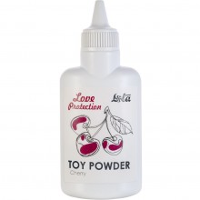 Ароматизированная пудра для игрушек «Love Protection - Вишня», объем 30 гр, Lola Toys 1821-01Lola, бренд Lola Games, цвет Белый, 30 мл.