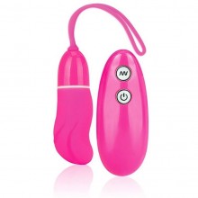 Розовый силиконовый стимулятор-яйцо для G-точки «Wireless G-Spot Vibe» с пультом ДУ, Erotic fantasy HT-V1, длина 5 см.