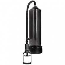 Вакуумная помпа для мужчин с ручным насосом в виде поршня «Comfort Beginner Pump», черная, Shots Media PMP002BLK, из материала Пластик АБС, длина 30 см.