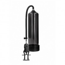 Вакуумная помпа для мужчин с ручным насосом в виде поршня «Deluxe Beginner Pump», черная, Shots Media PMP003BLK, из материала Пластик АБС, длина 30 см.