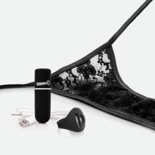 Вибропуля-вставка с трусиками «My Secret», цвет черный, размер OS, Screaming, из материала Пластик АБС