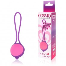 Шарик вагинальный Cosmo, d 34 мм, цвет фиолетовый CSM-23078, бренд Bior Toys, цвет Розовый, диаметр 3.4 см.