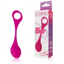 Шарик вагинальный Cosmo, цвет розовый, диаметр 30 мм, CSM-23010, из материала Силикон, диаметр 3 см.