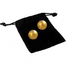 Шарики для упражнений Кегеля «Pleasure Balls», цвет золотой, CG CGC7002-00, диаметр 1.9 см.
